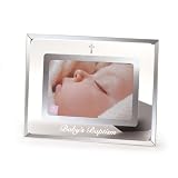 Baby's Baptism Beveled Glass 4 x 6 Photo Frame... by The Lullaby Collection