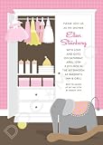 Pink Baby Armoire Invitations