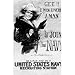 U.S. Navy (I'd Join the Navy, B&W) Art Poster Print - 19x13