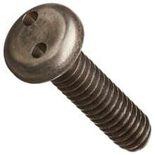 Stainless Steel Machine Screw, Pan Head, Tamper-Resistant Drilled Spanner Drive