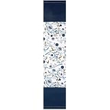 White & Blue Pomegranate 60 Table Runner