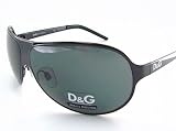 Dolce & Gabbana D&G 6025 01/87 Sunglasses 66-10-115 Grey Lense Black Frame