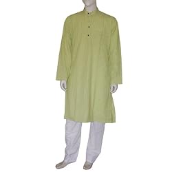 Mens Clothing Kurta Pajama Long Sleeve Cotton Dress Chest :38 inches (gkp640)