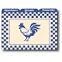 4" X 6" Rooster Recipe Card Divider Set