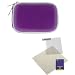 GTMax Purple Universal Digital Camera Zipper Pouch Case + Universal LCD Screen Protector for Nikon COOLPIX S3500, L28, S5200, S6500, S4200, S6400, S01, L26, L24, S3300, S4300, S6300, S6200, S3100, S4100