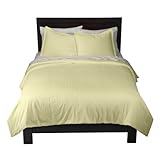 Home Damask Stripe Duvet Set - Yellow (King)