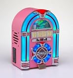 Jukebox Mp3 Usb Cd Rock Mini Led/ Colour Changing/ Pink