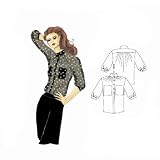 Hot Patterns Vintage Miss Moneypenny Sheer Decadcence Blouse By The Each