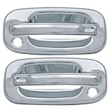 1999-2006 Silverado Sierra Chrome Door Handle Covers 2DR WITH Passenger Side Keyhole by Paramount