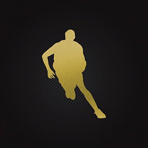 Hobby Decal Basketball Player Offense waterproof Skate Sports Perman Matte_Gold (20 X 14.4 In)