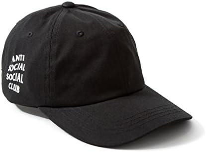 Geakworld Anti Social Social Club Adjustable Baseball Cap Cotton Dad Hat (Black)