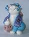 Amy Lacombe Whimsiclay L'Chaim Dradle Cat