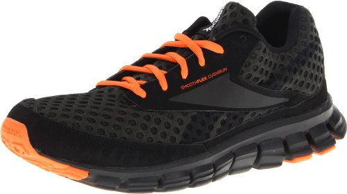 Reebok Men's Smoothflex Cushrun Running Shoe,Gravel/Black/Firey Orange,11 M US