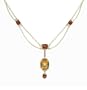 14k Yellow Gold Madeira Citrine and Citrine Necklace