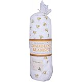 Burt's Bees Baby Essentials 1 Ply Swaddling Blanket-Honey Bee
