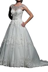 A-line Satin/Tulle Lace Jeweled Sleeveless  Dress