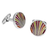 Fanfare by Enrico Pardini silver metal cufflinks
