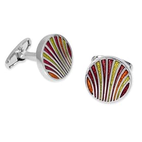 Fanfare by Enrico Pardini silver metal cufflinks