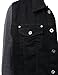 URBANCREWS Mens Hipster Hip Hop Button Down Long Sleeve Hooded Denim Jacket