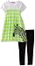 Energie Girls 7-16 Stripe Legging Set, Neon Green, Medium