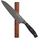Tyler Florence Titanium 8-Inch Chef Knife with Magnetic Individual Wood Knife Block