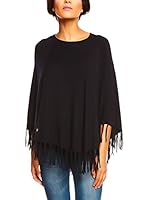 SO Cachemire & Knitwear Poncho Paola (Azul Oscuro)