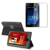 Black Leather Case with FREE Screen Protector for Acer ICONIA TAB A100