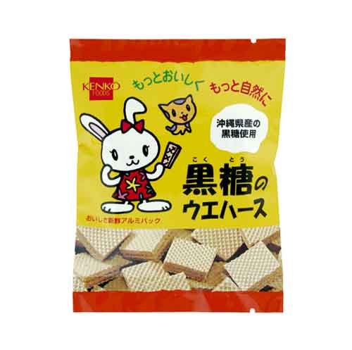 健康フーズ 黒糖のウエハース 　15個×１０個セット