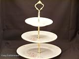 NORITAKE SHREWSBURY 3490 HOSTESS TRAY 3 TIER
