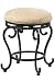 Rolled Backless Swivel Vanity Stool
