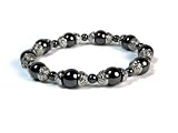 Magnetic Hematite Healing Stretch Bracelet with Nine Beads