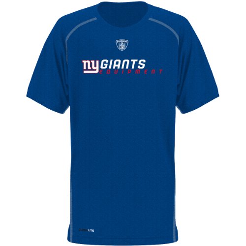 Reebok New York Giants Youth Sideline Heather Speedwick T-Shirt Medium