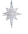 Bethlehem Lighting Indoor/Outdoor 18-Inch Star of Bethlehem with Sphere and 120  , Clear