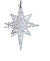Bethlehem Lighting Indoor/Outdoor 18-Inch Star of Bethlehem with Sphere and 120 Lights, Clear