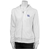 Kentucky Wildcats Ladies White Long Sleeve Full Zip Hoody Sweatshirt