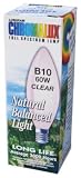 Hot B10 60w Clear Full Spectrum Candelabra Base light therapy