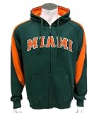 Miami Florida Hurricanes Men's Varsity Full Zip Fleece Hoodie