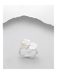 Fresh Water Pearls Ring In 92.5 Sterling Silver