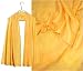 ULRIKE Oblong China Silk Wrap - Vivid shades of saffron with a subtle pattern of color in color shapes from the brush.