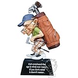 Old Golfer Bobble Figurine