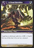 World of Warcraft Blood of Gladiators Single Card A Final Sacrifice #78 Common