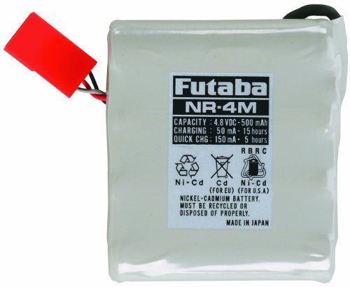 Futaba NR4M Rx NiCd Flat 4.8V 500mAh G Battery