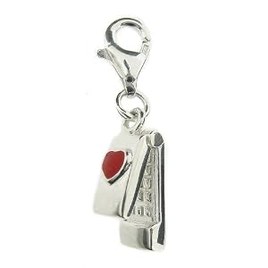 Truth Sterling Silver Mobile Phone Lobster Drop Charm