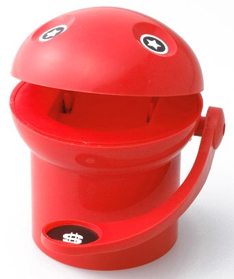 復刻 PACKMAN 楽しいしかけの貯金箱 レッド