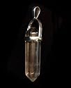Smokey Crystal Quartz Double Terminated Point Pendant - Sterling Silver