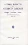 Lettres in�dites d'Odilon Redon � Bonger, Jourdain, Vi�es--