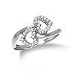 1/4 carat dtw double heart ring