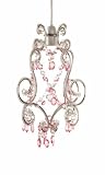 Pink chandelier style lampshade