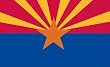 Valley Forge Nylon Arizona State Flag, measures 3-Foot x 5-Foot