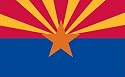 Valley Forge Nylon Arizona State Flag, measures 3-Foot x 5-Foot